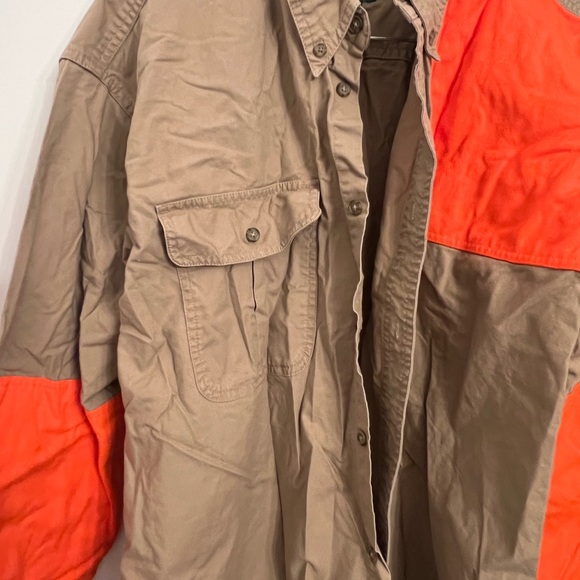 Men's Tan and Orange Hunting Jacket - Picture 3 of 11